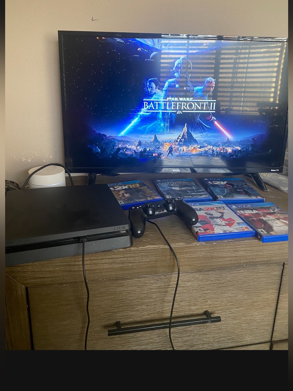 Sony PlayStation 4 Black Console Bundle with Black Controller and Games